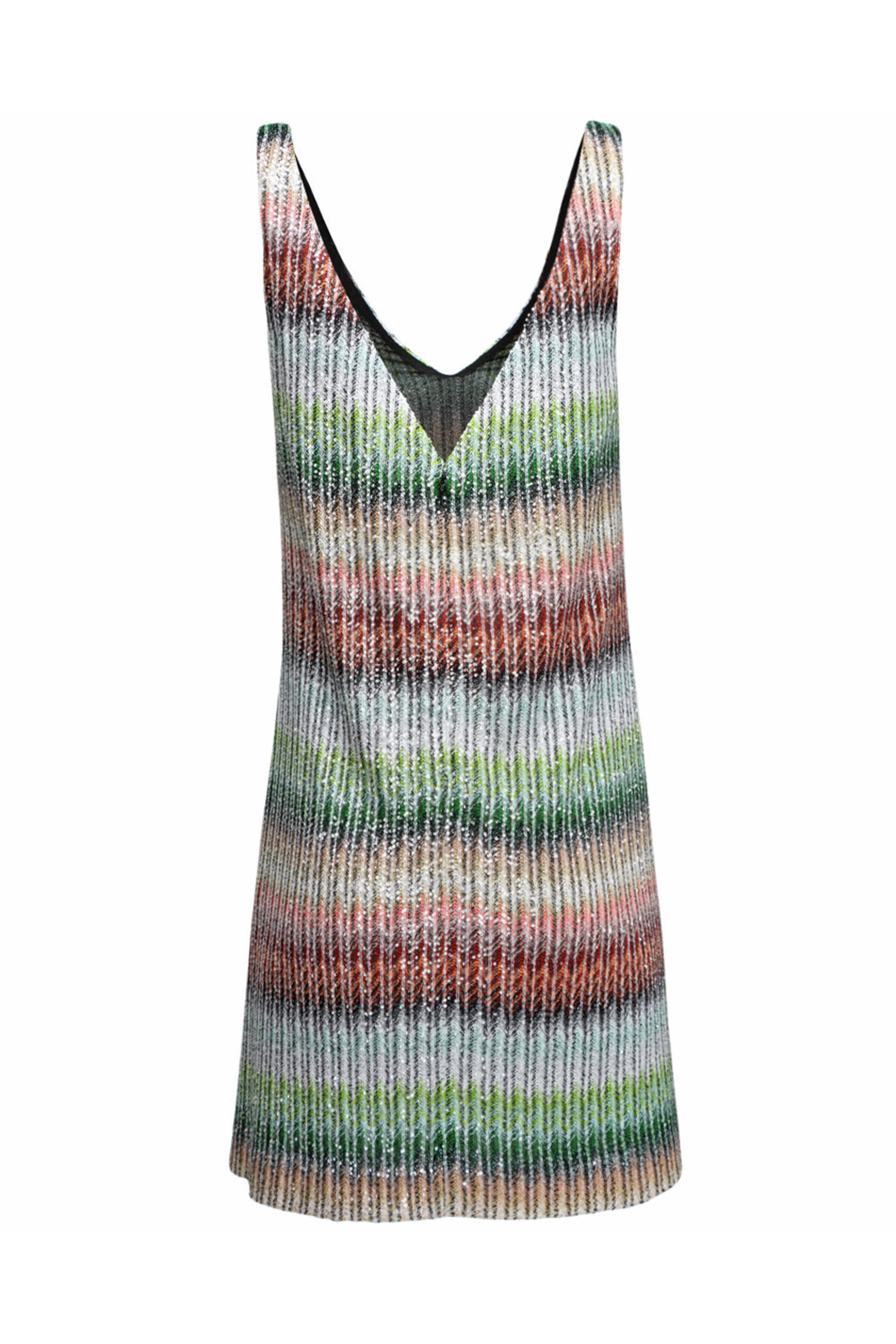 MISSONI ミッソーニ Missoni - Green Sky Zig Zag Tank Mini Dress | Mitchell Stores