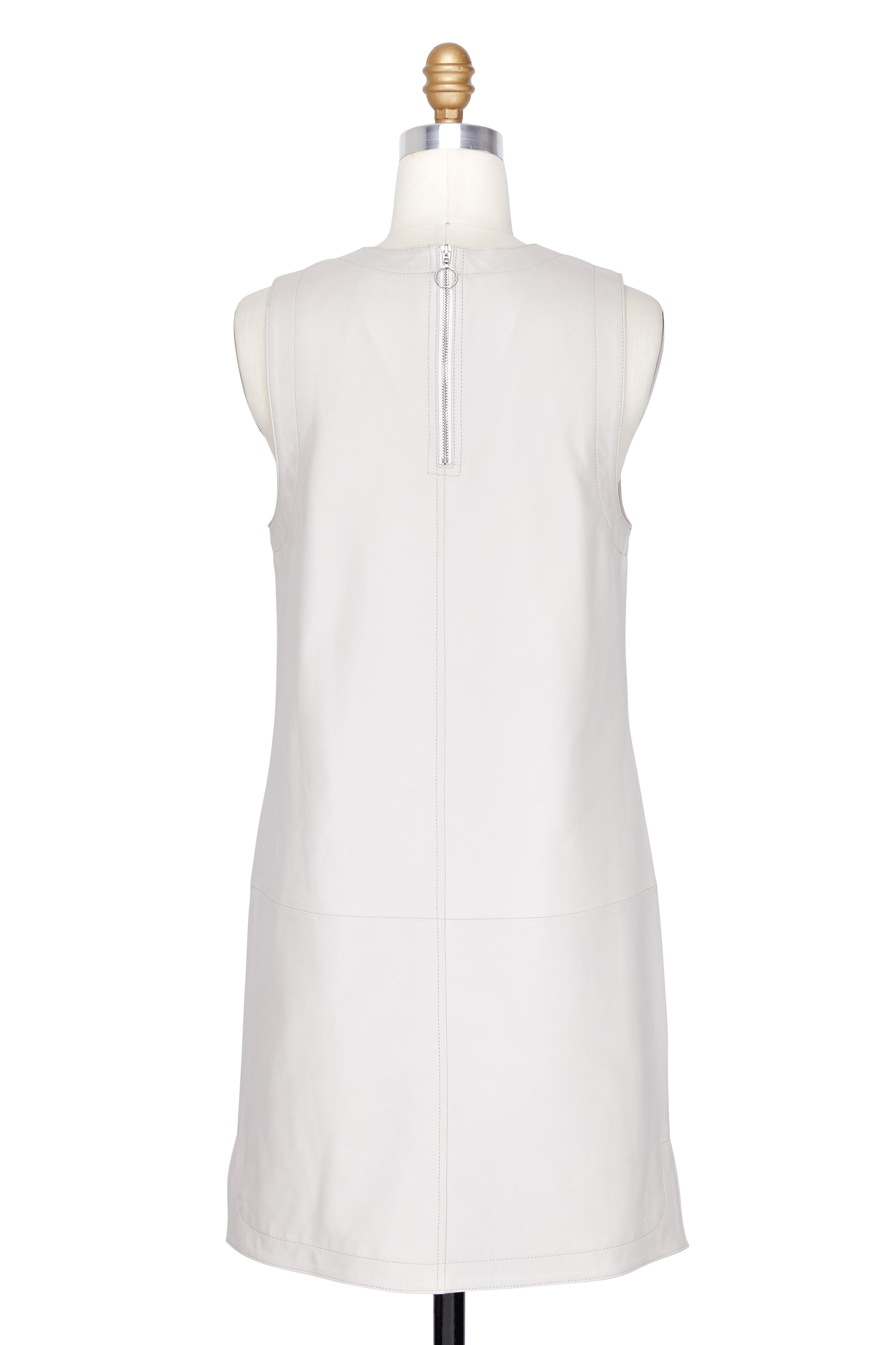 Elizabeth & James - Karlee Pumice Leather A-Line Sleeveless Dress