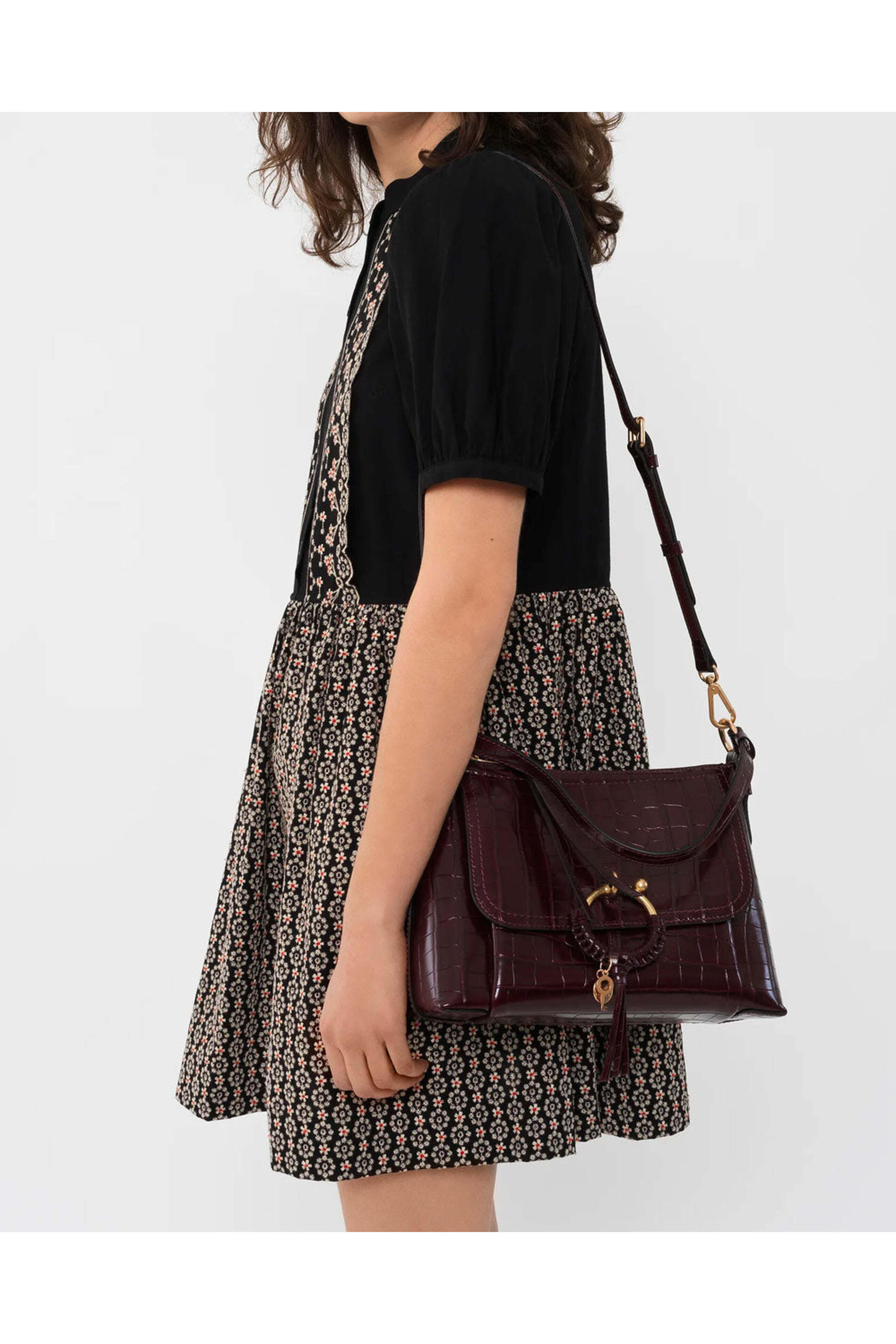 See by Chloé - Joan Small Cross Body Bag in Dark Brown
