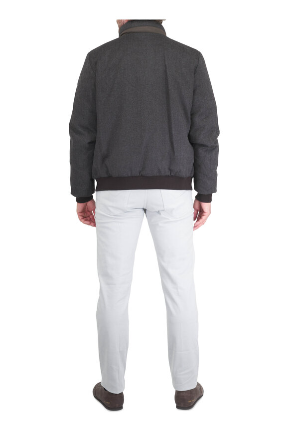 Paul & Shark Gray Plaid Cotton & Cashmere Sport Shirt - view 3