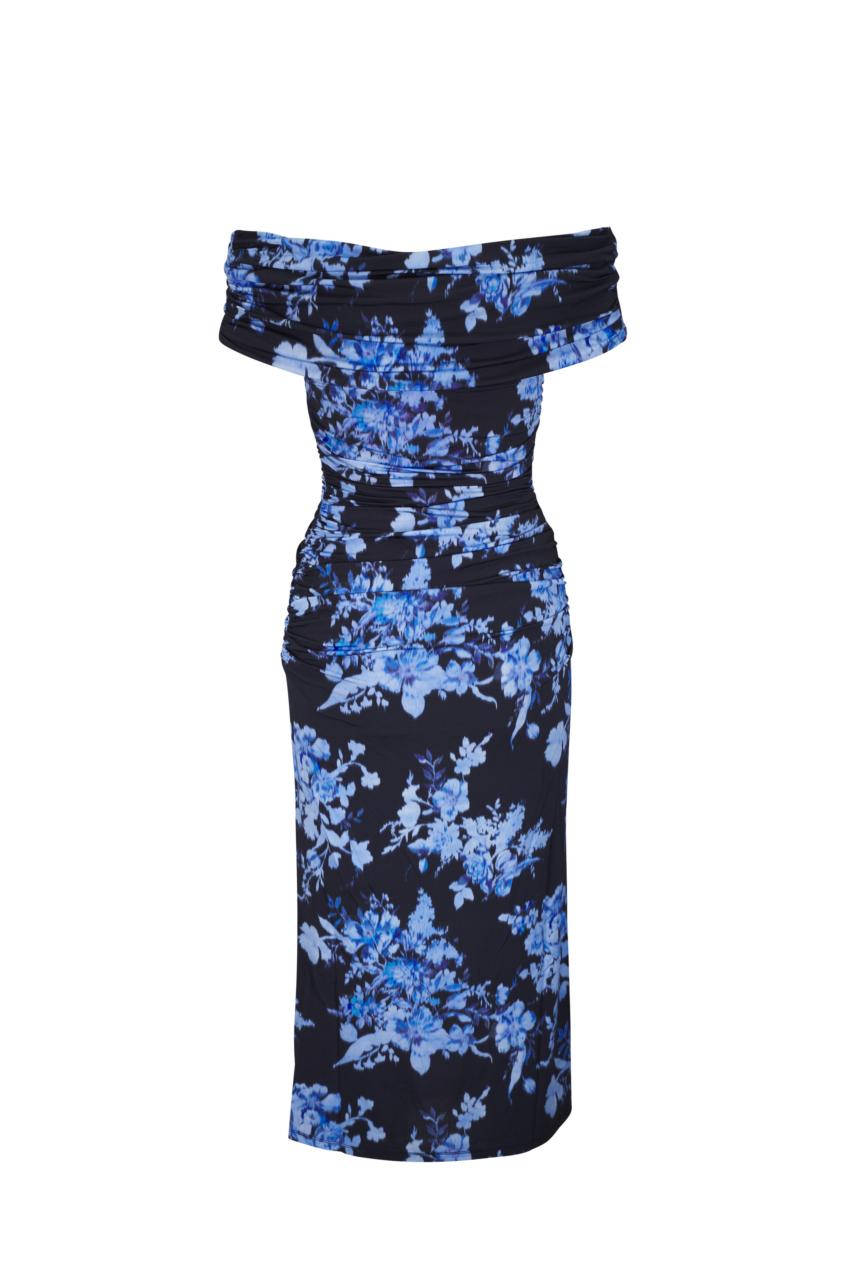 ワンピース CAROLINA HERRERA Women Mid Skirts R2511N527SFA028 BLUE $1590 Carolina Herrera Women's Blue Floral Inset Pleated