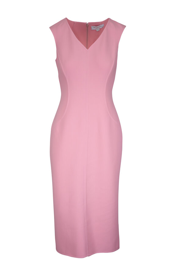 Michael Kors Collection Quartz Double-Faced Wool Sheath Dress