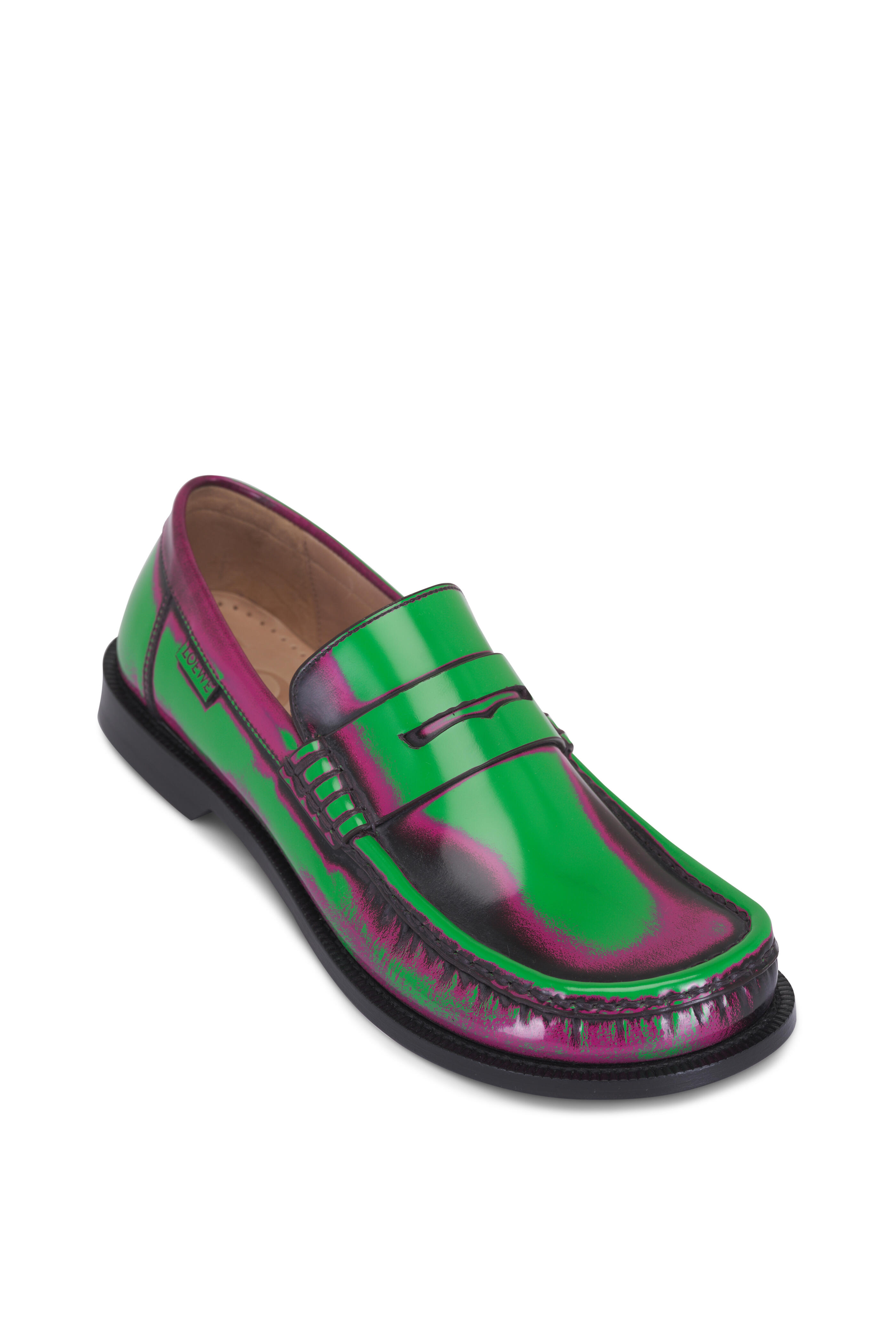 ローファー・オックスフォード LOEWE CAMPO BRUSHED LOAFERS LOEWE Campo brushed-leather loafers | NET-A-PORTER