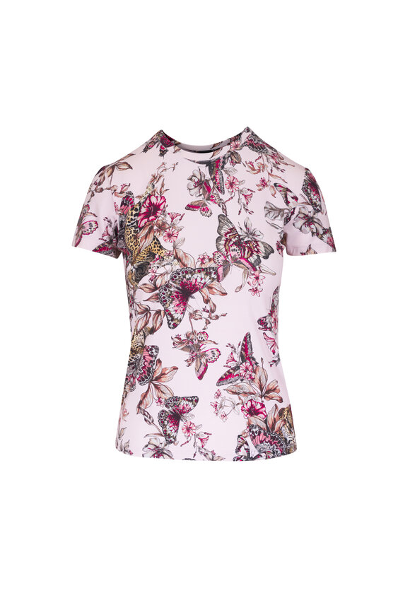 L'Agence Ressi Multicolor Butterfly Jungle Print T-Shirt - view 1