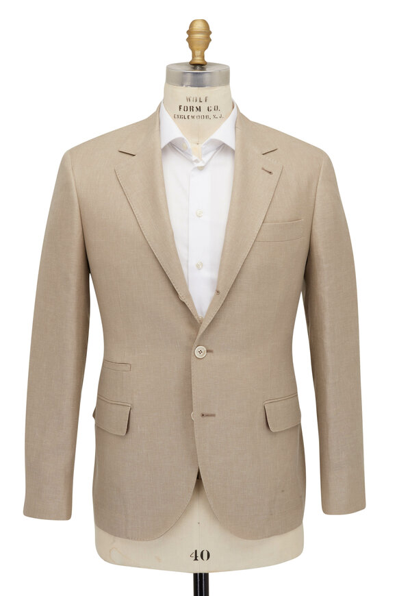 Brunello Cucinelli - Tan Linen Blend Suit