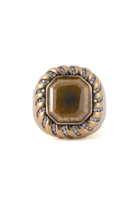 Sylva & Cie Diamond Slice Dawn Bridge Ring - view 1