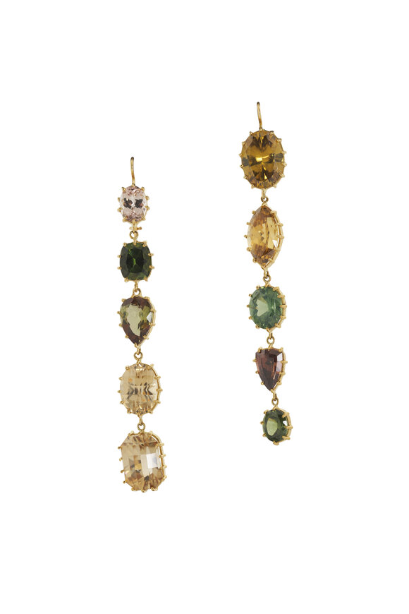 Renee Lewis Alexandrite & Zircon Dangle Earrings