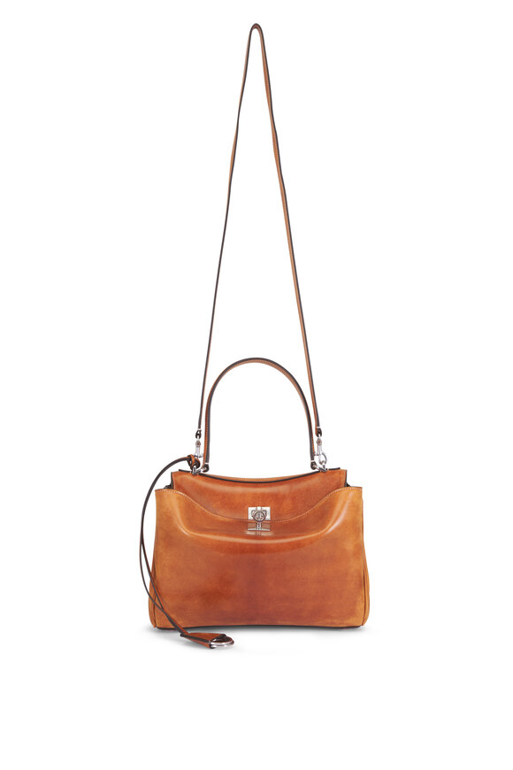 Balenciaga Small Rodeo Tan Cowboy Leather Top Handle Bag - view 1