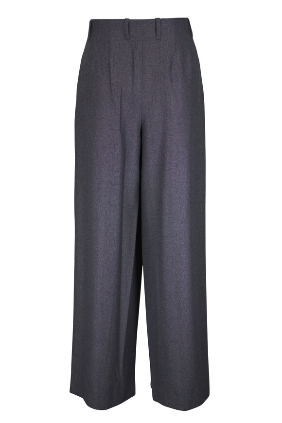 Lafayette 148 New York Warren Cinder Pixelated Pleated Wide Leg Pant - view 3