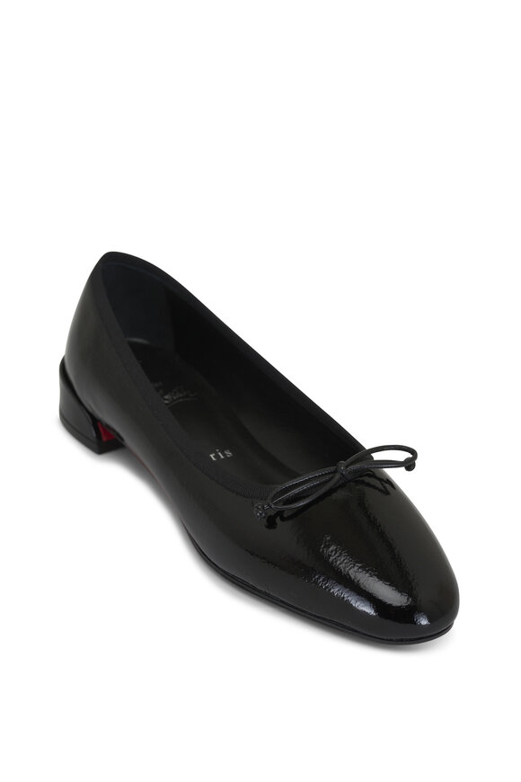 Christian Louboutin Sweetie Jane Black Patent Leather Flat