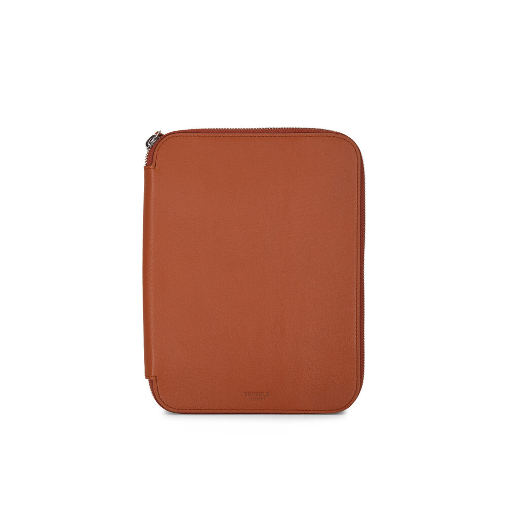 Shinola Bourbon Leather FullZip Tech Portfolio