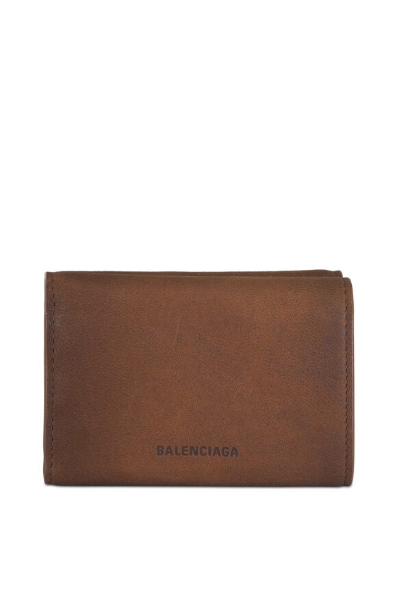 Balenciaga Le City Caramel Vintage Leather Card Holder - view 2