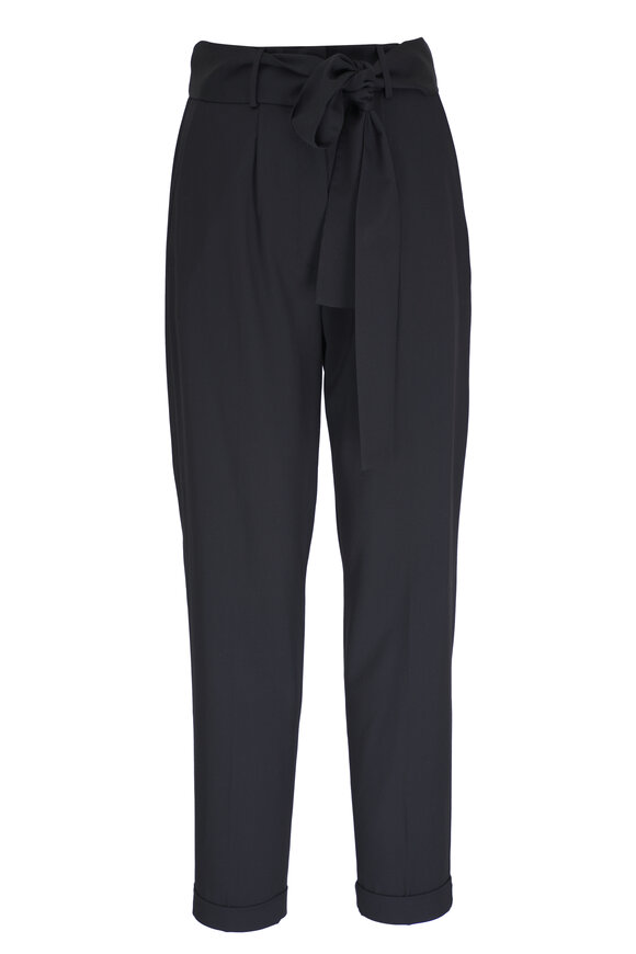 Kiton Black Diamond Wool Pant 