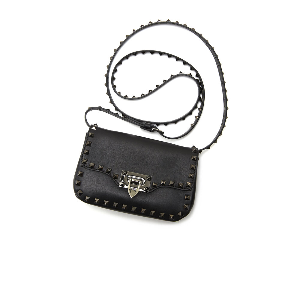 【関税&送料込】Valentino Garavani Bijoux Black Valentino Garavani Black Gentleglam derby with studs