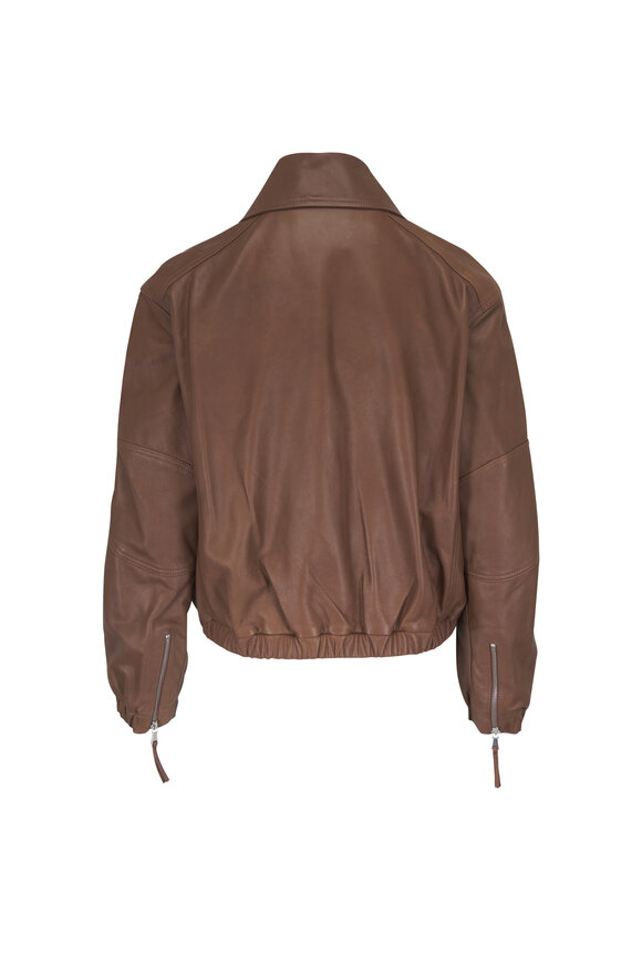 TWP Hunter Brown Leather Jacket - view 2