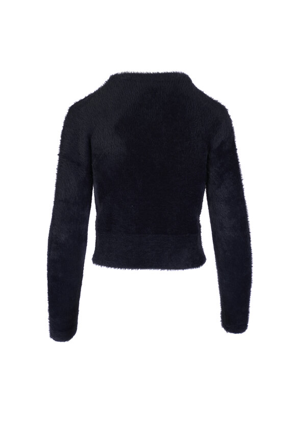 Vince - Eyelash Black Cropped Cardigan