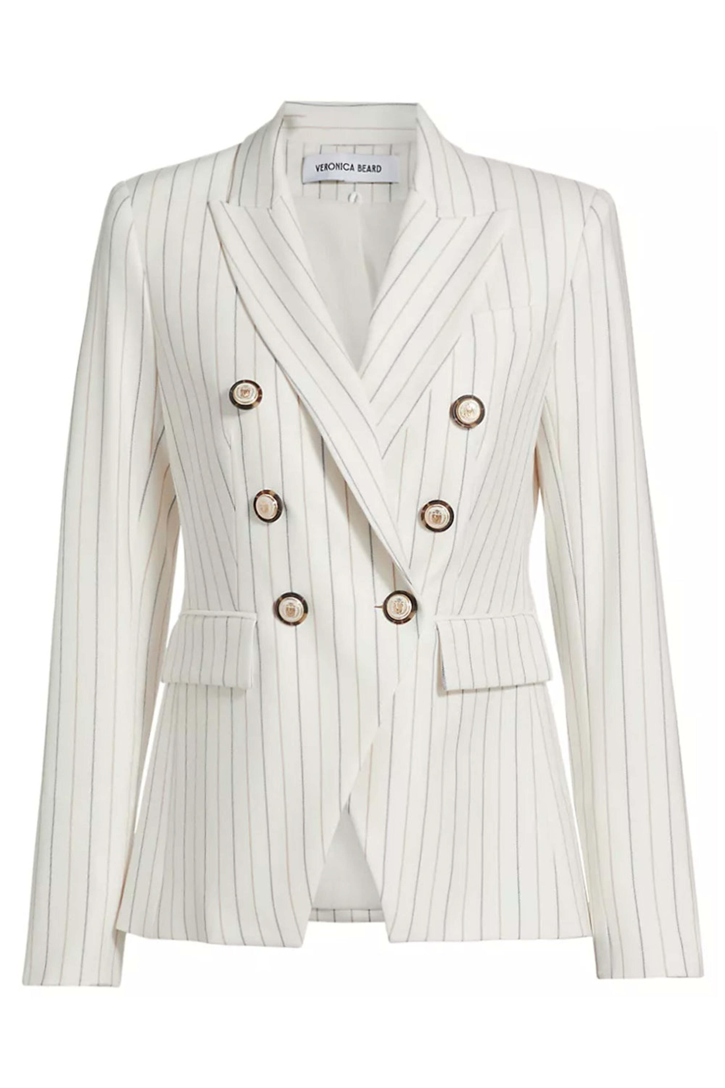 Veronica Beard - Dove Pinstripe Miller Dickey Jacket