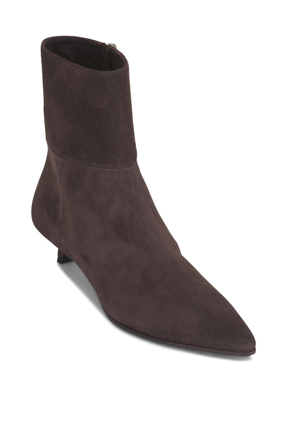 Jimmy Choo Lory Chocolate Suede Boot, 35mm - view 1