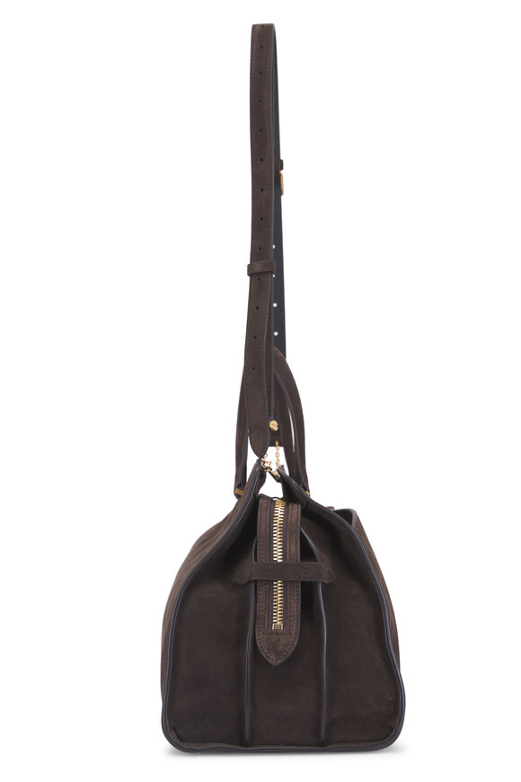 Métier Private Eye Chocolate Suede Satchel - view 3