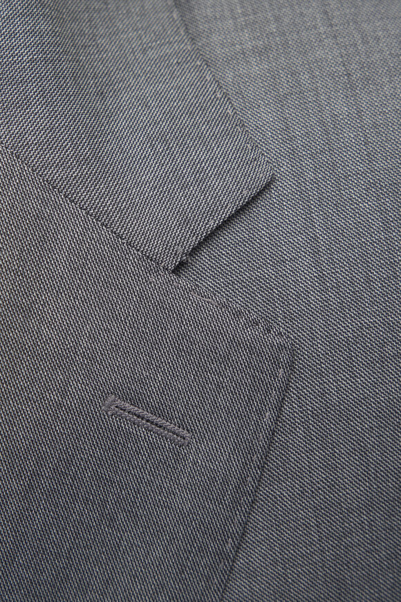 Canali - Solid Gray Wool Suit