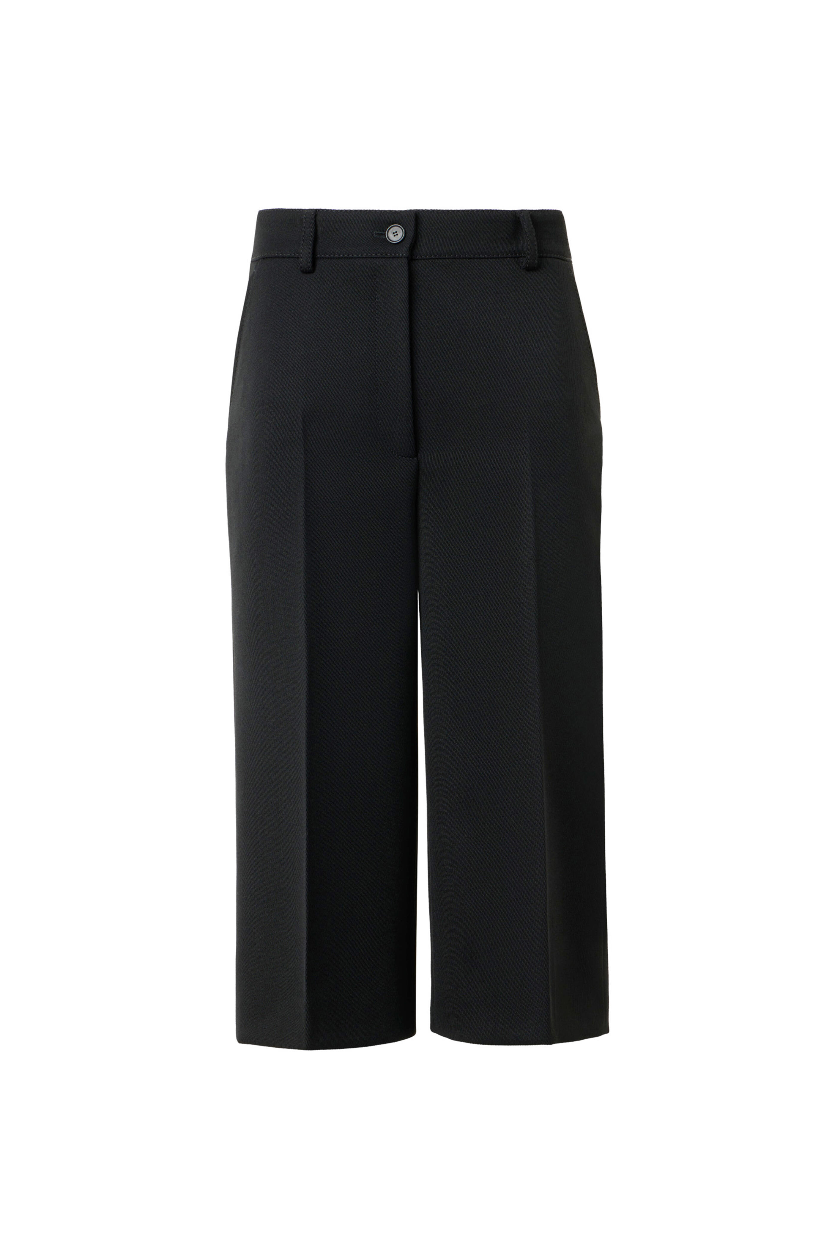 Akris Punto - Chiana Black Wide Leg Bermuda Pant