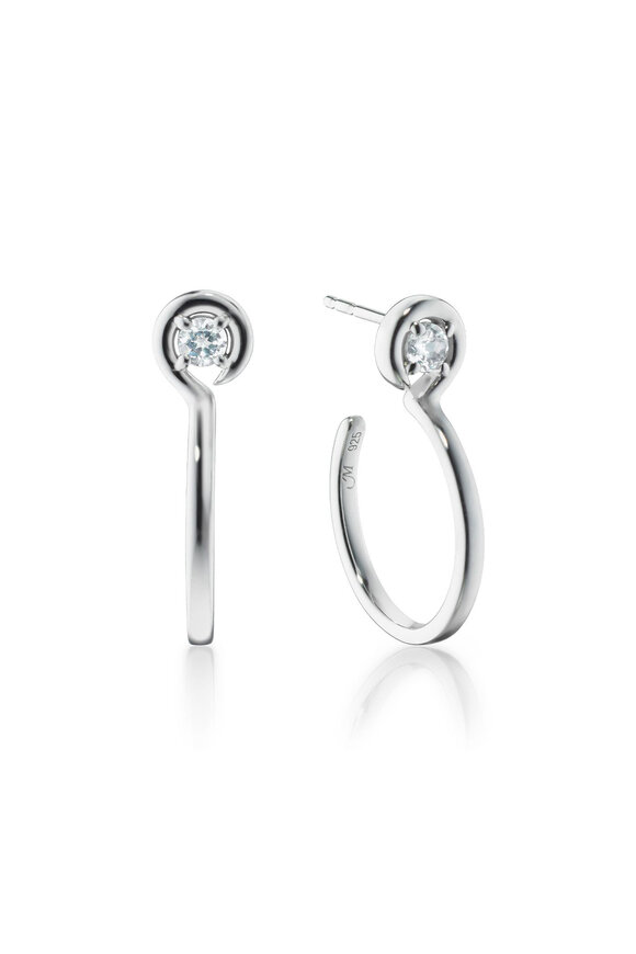 Monica Rich Kosann “The Twist” Large Infinity Hoop Earrings