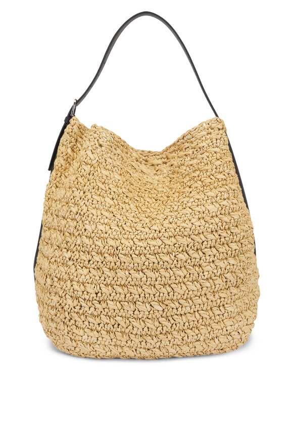 Totême Natural Belted Raffia Tote