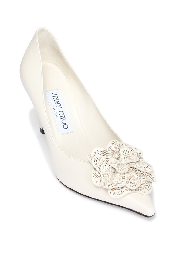 Jimmy Choo - Elinor Caramel Patent Leather Pump, 45mm