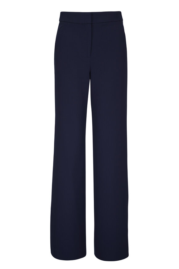 Veronica Beard Tonelli Navy Blue High-Rise Pant - view 1