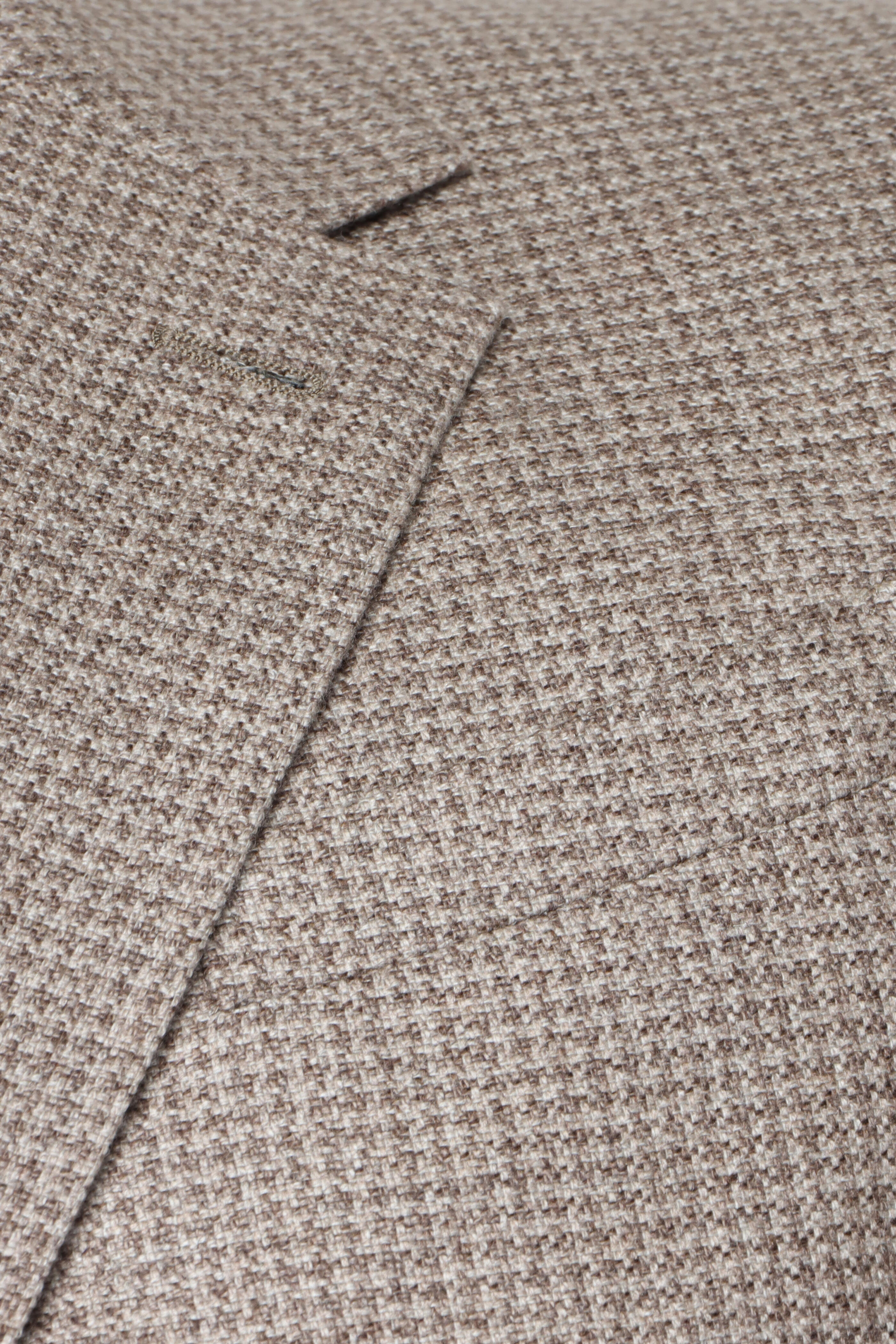 Zegna - Light Brown & Beige Houndstooth Sportcoat