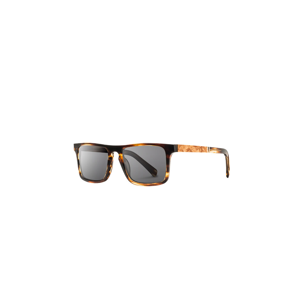 Shwood Govy 2 Acetate Tortoise Square Sunglasses