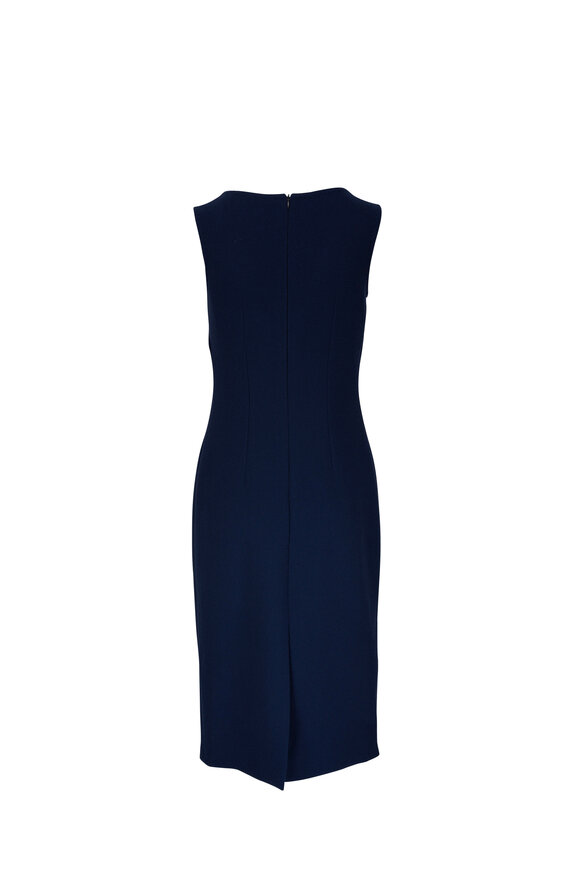 Kiton - Navy Blue Crepe Sheath Dress 