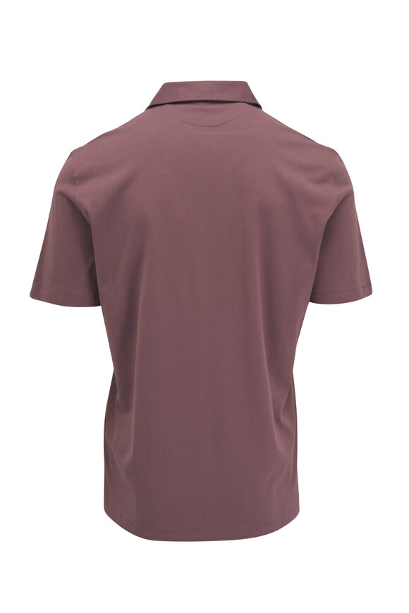 Brunello Cucinelli - Plum Cotton Polo