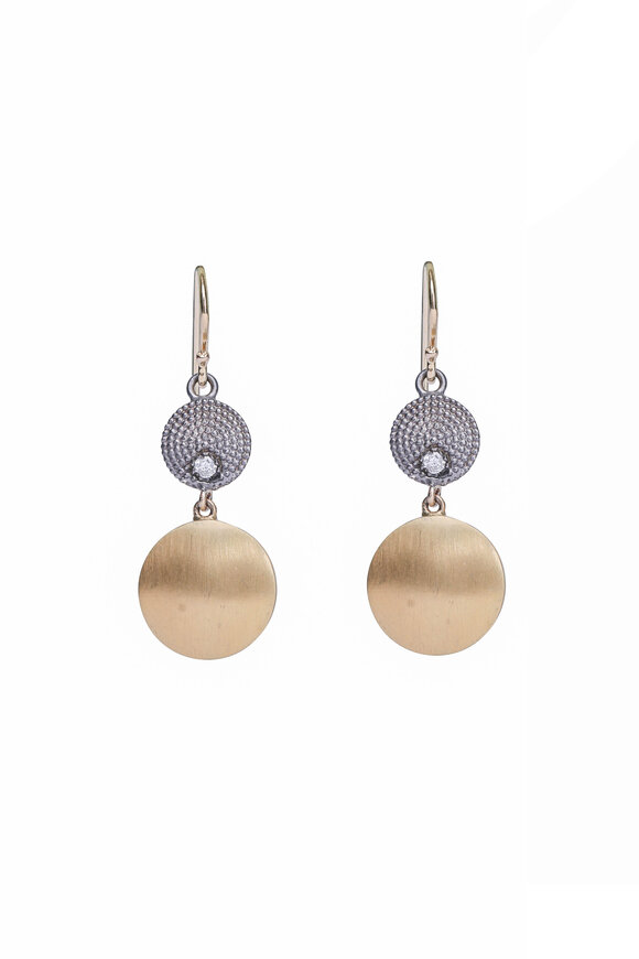 .925Suneera Double Drop Disc Earrings
