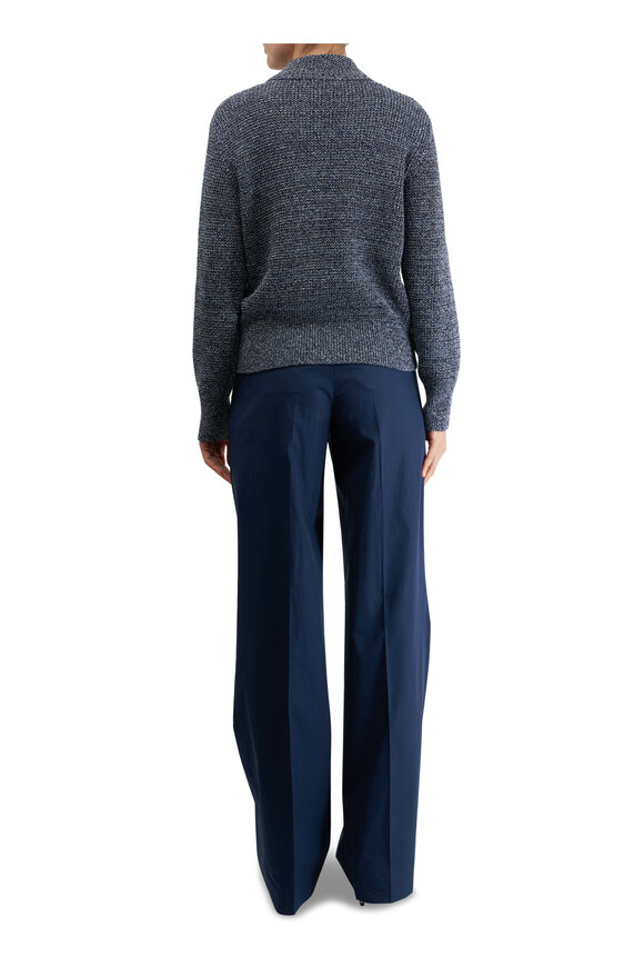 Akris - Melin Navy Blue Patch Pocket Pant