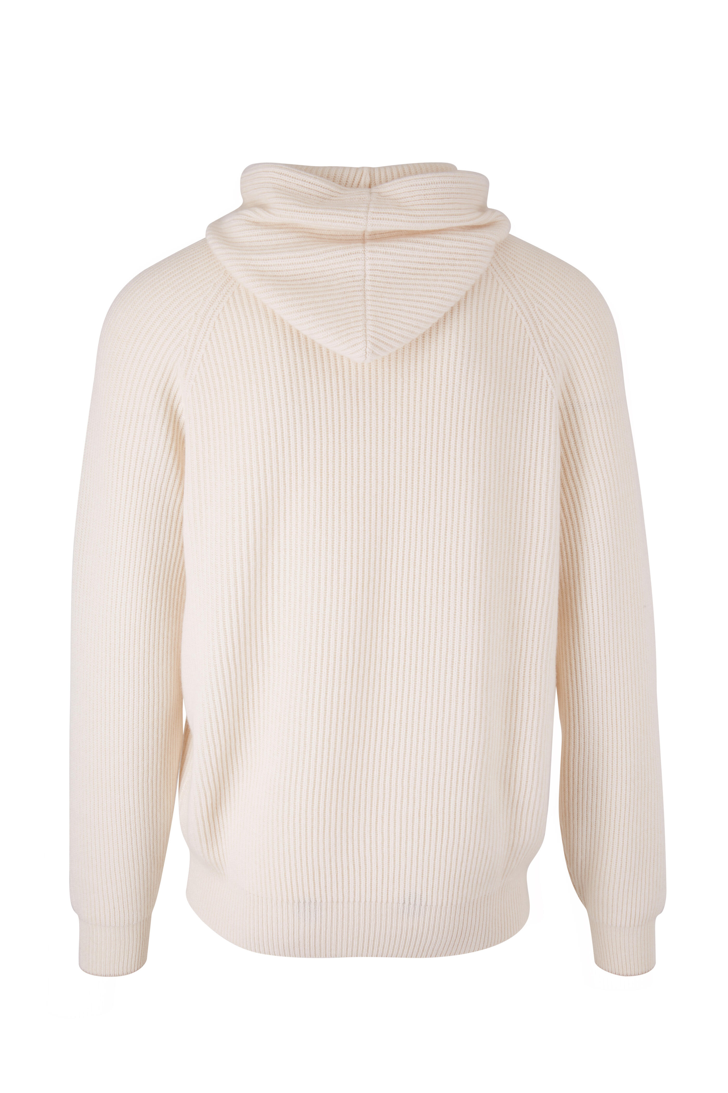 Brunello Cucinelli - Tan Ribbed Cashmere Hoodie