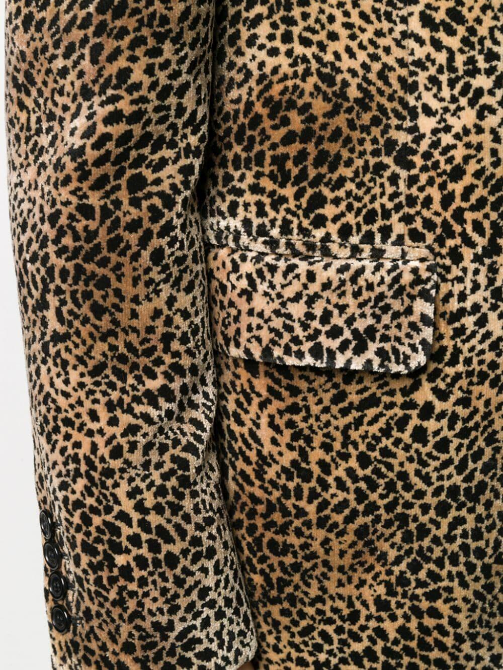 Saint Laurent - Mini Leopard Print Chesterfield Coat