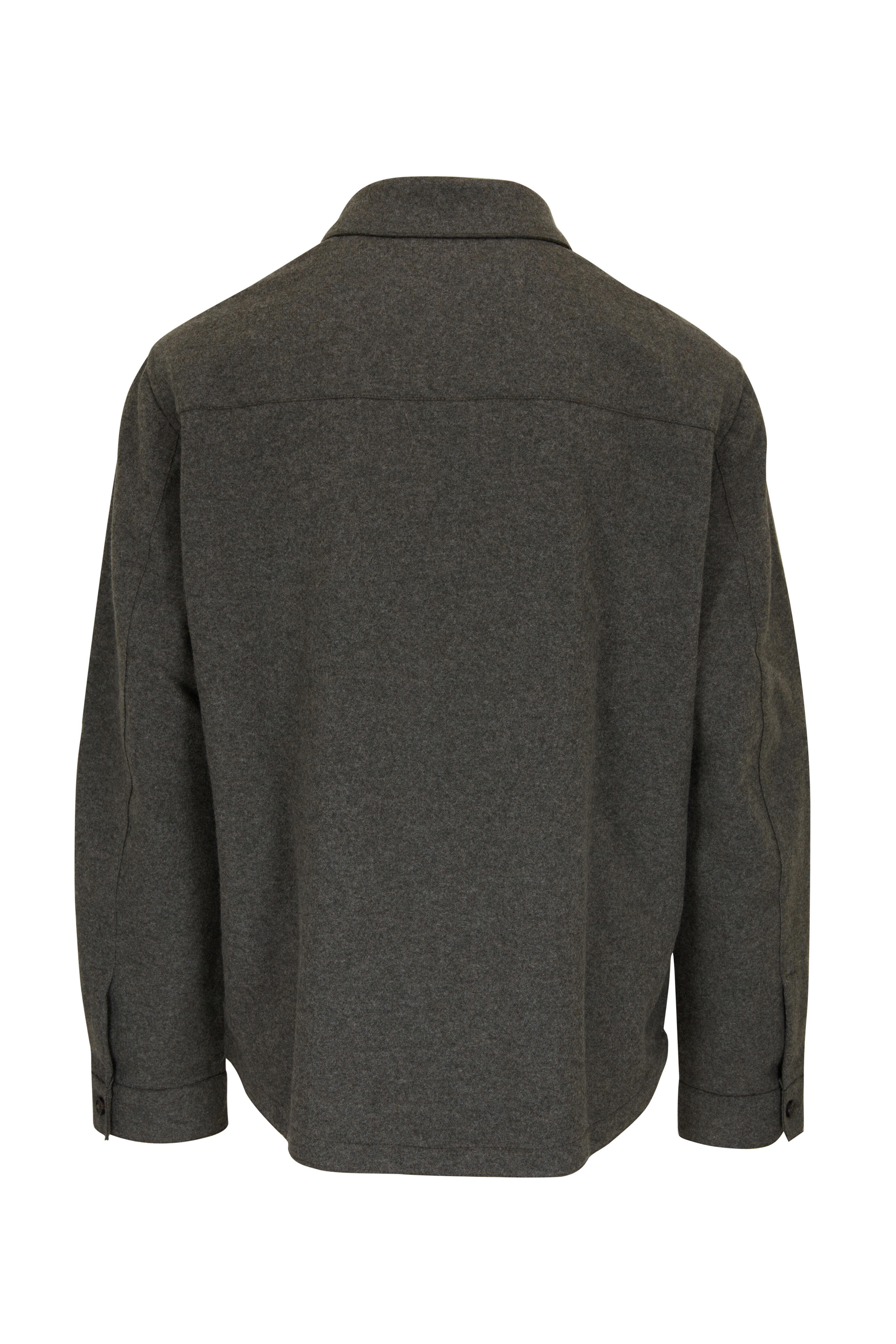 Maurizio Baldassari - Moss Cashmere Felt Overshirt