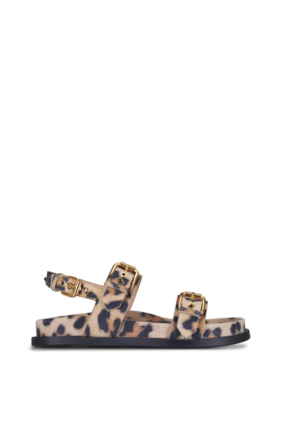 AGL Cristina Animal Print 2 Strap Leather Sandal - view 3