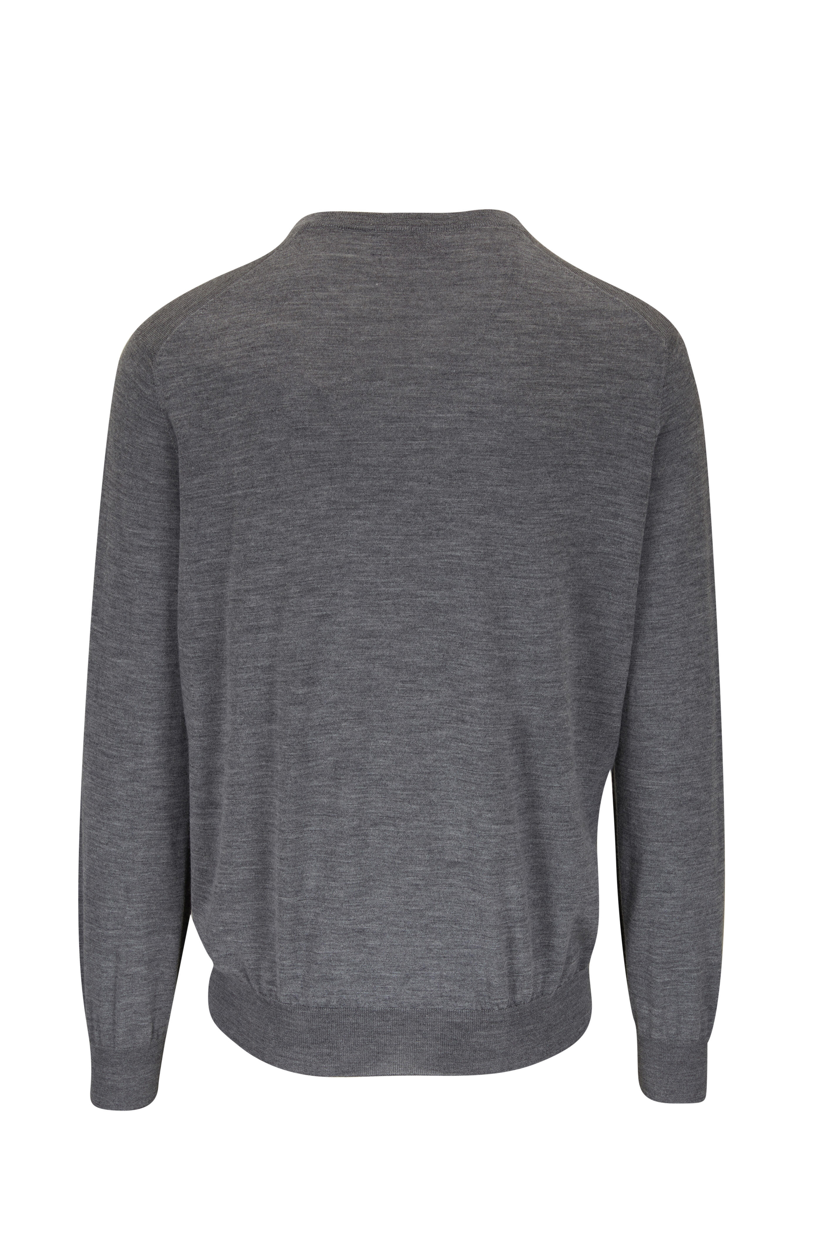 Brunello Cucinelli - Charcoal Gray Wool & Cashmere Sweater