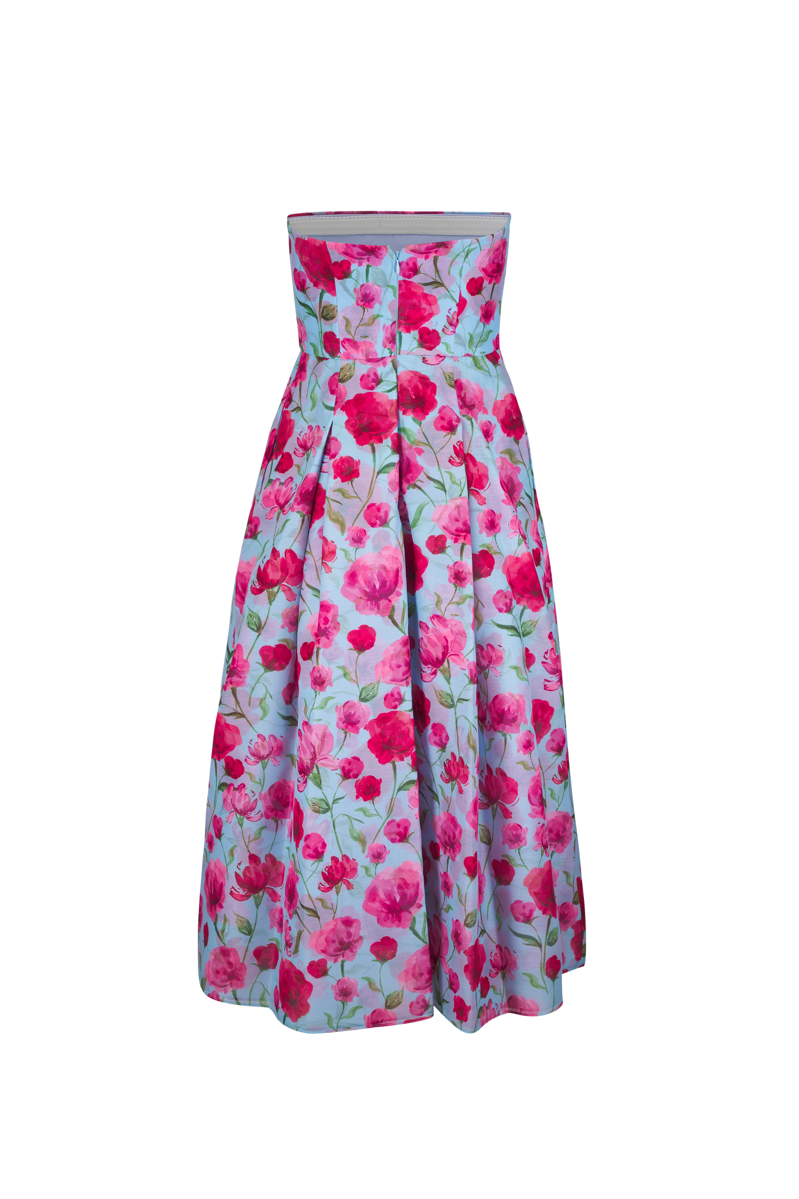 Sachin Babi - Shay Sky Poppies Strapless Dress