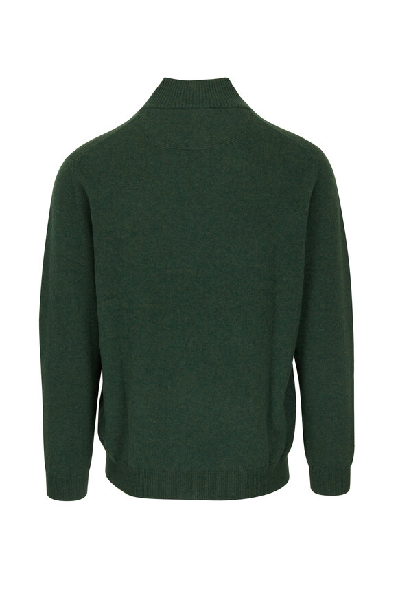 Kinross - Cedar Cashmere Quarter-Button Sweater