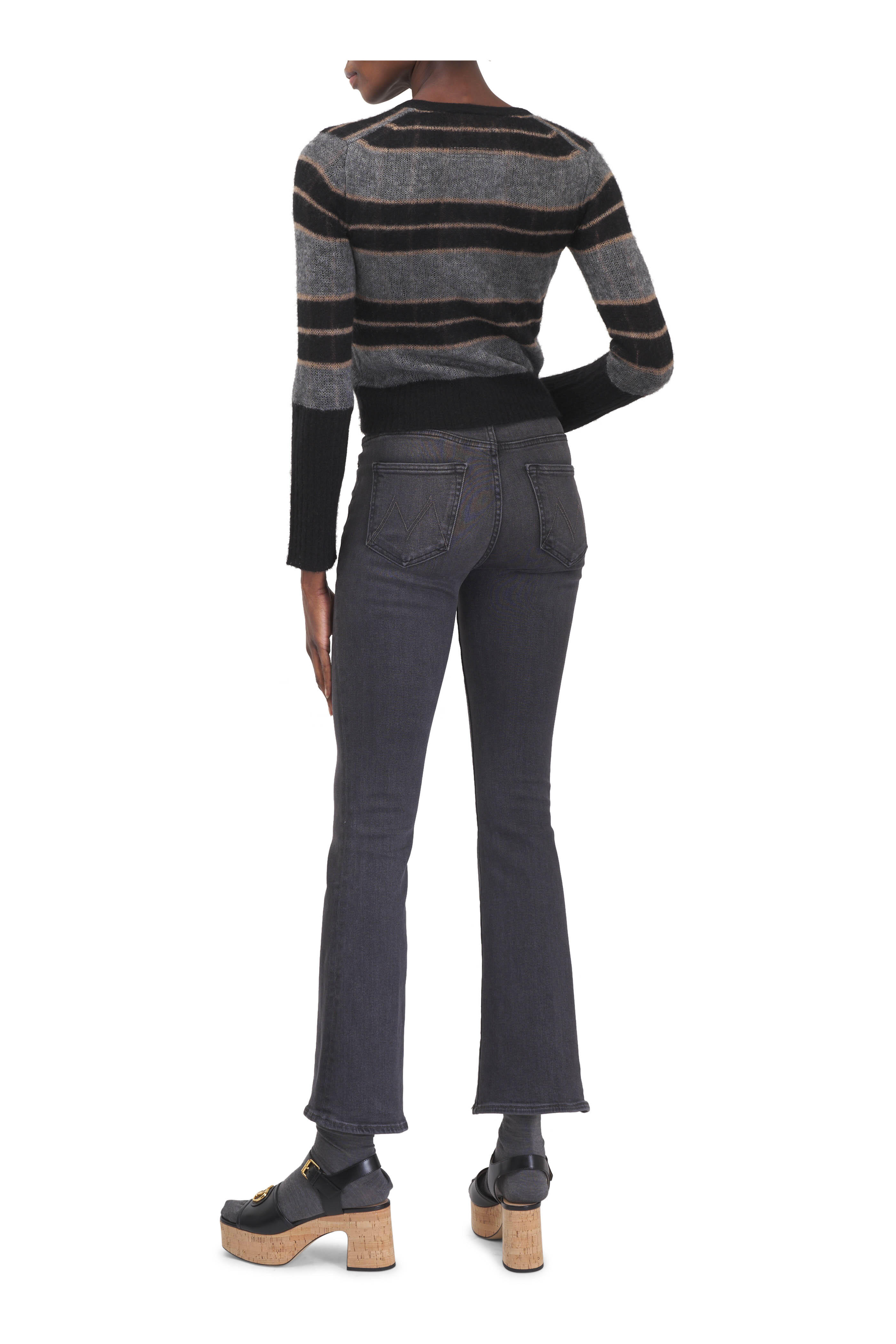 Guest in Residence - Black Combo Shadow Plaid Cardigan