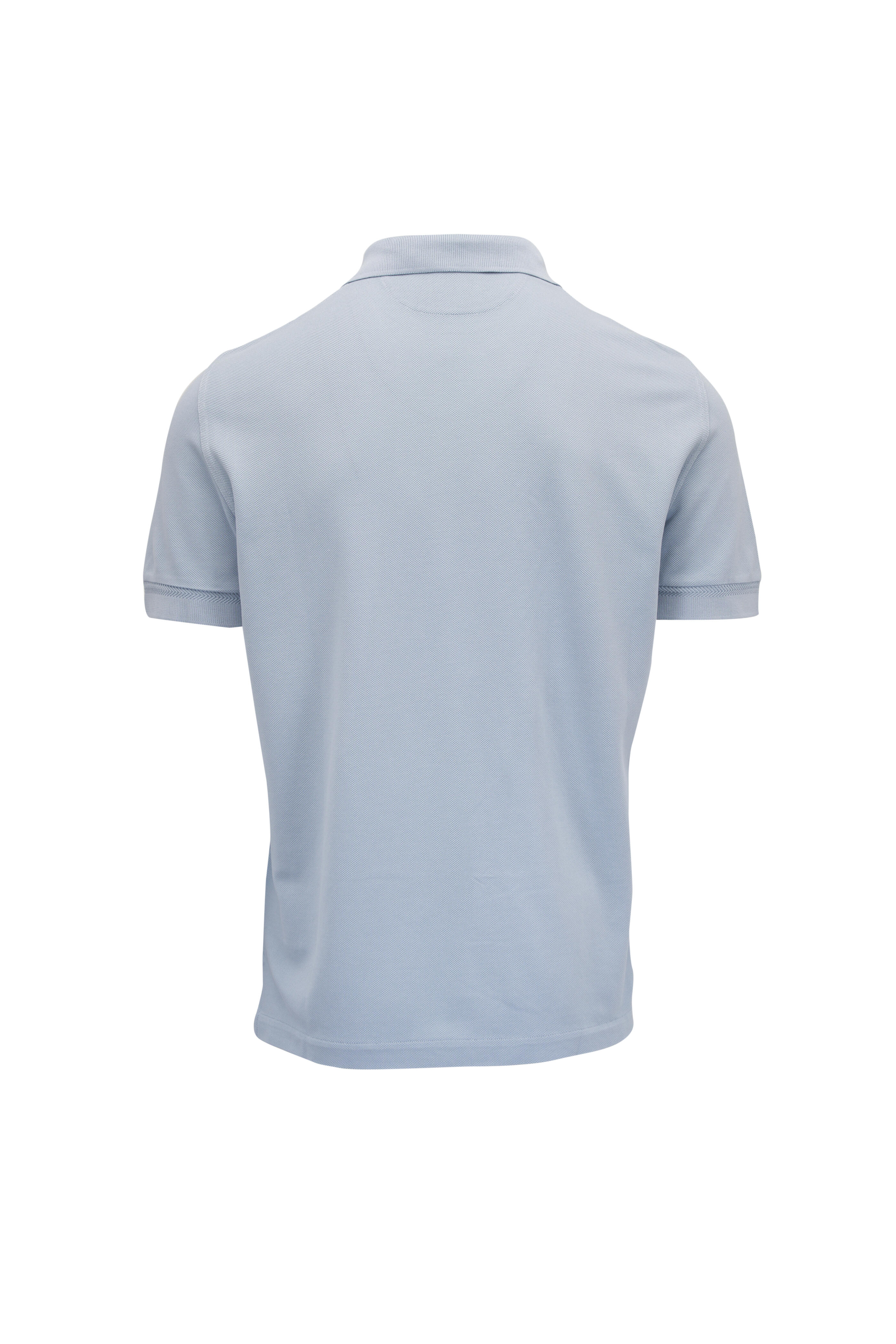 Tom Ford - Arctic Blue Piqué Polo | Mitchell Stores