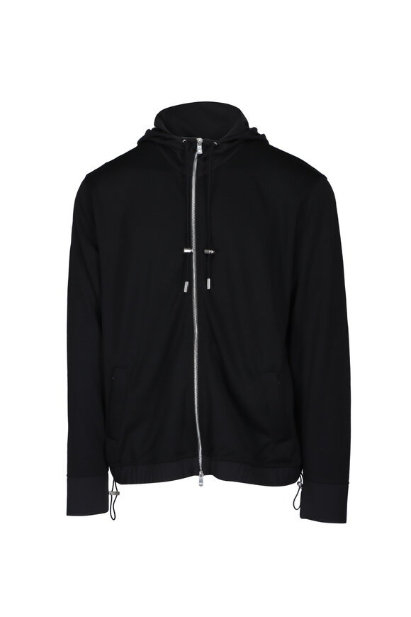 Marco Pescarolo Black Jersey Wool Jacket