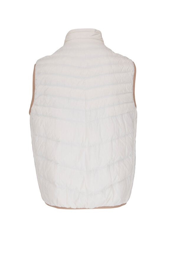 Brunello Cucinelli - White Nylon Down Vest