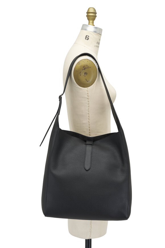 The Row - Blake Black Leather Hobo