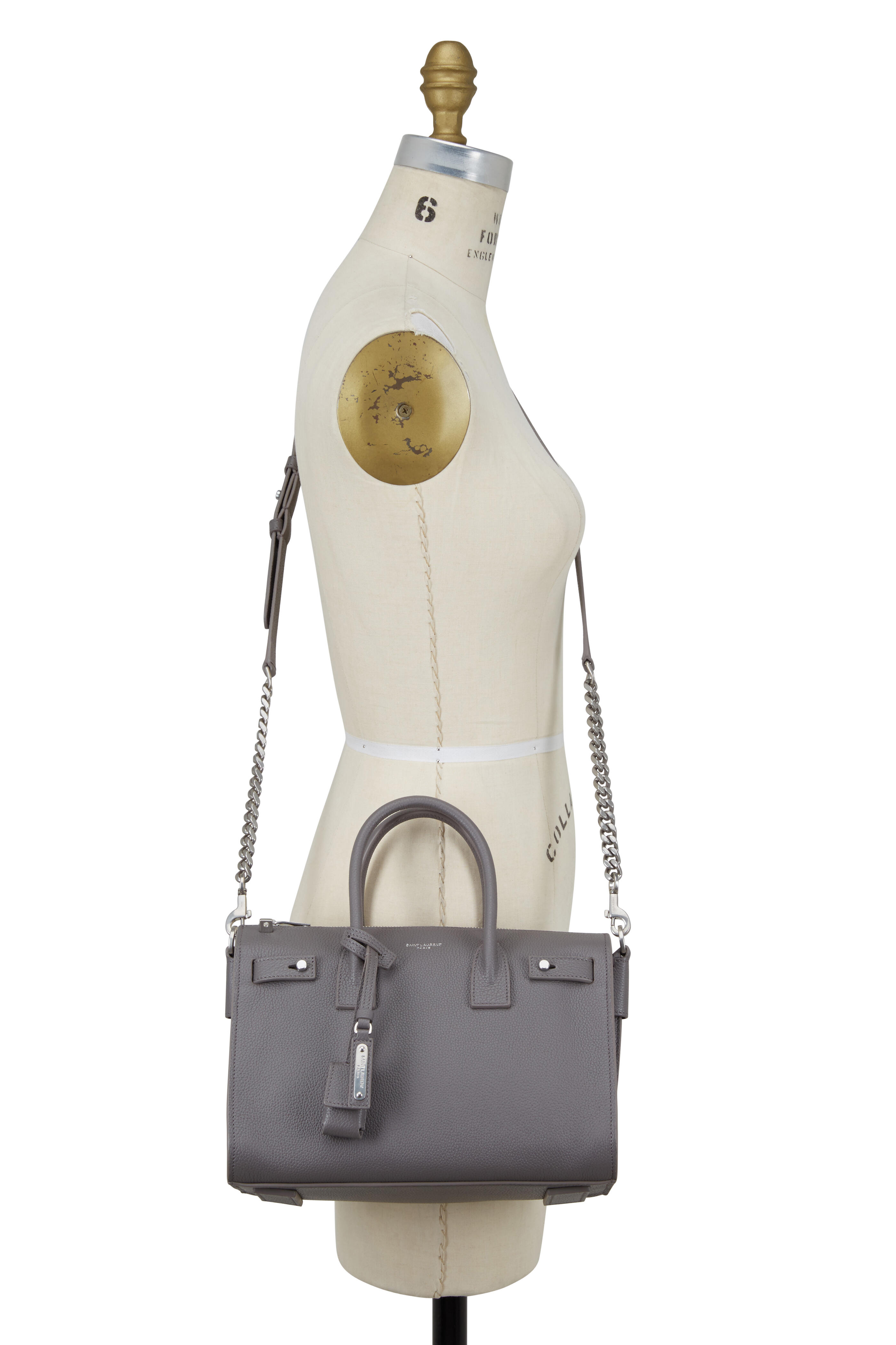 Saint Laurent - Baby Sac De Jour Fog Grained Leather Tote