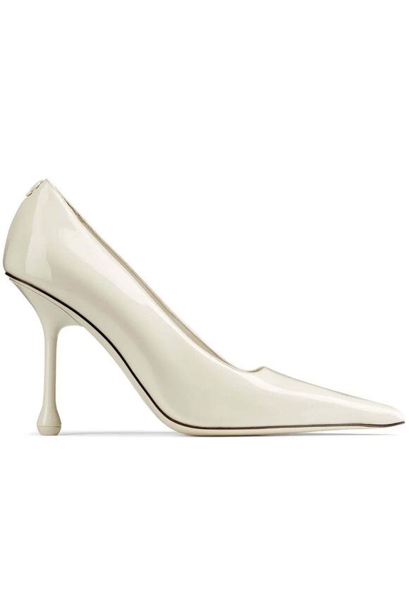 Jimmy Choo Ixia Patent Leather Pump in Latte - view 2