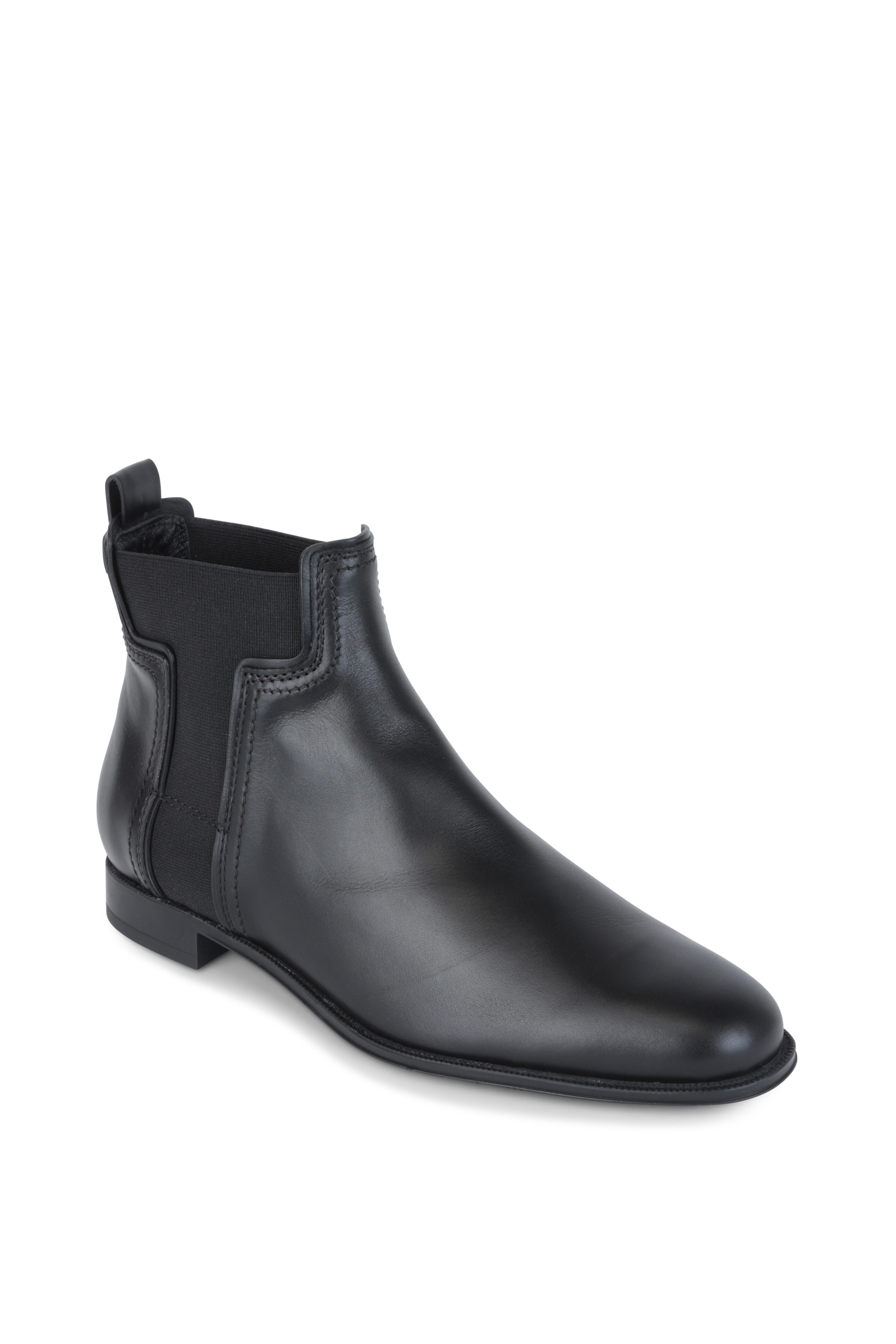 Tod's - Black Matte Leather Chelsea Boot